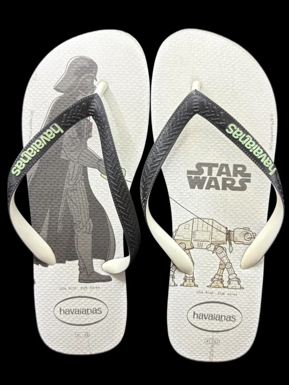 Share Havaianas Star Wars Flip Flops Darth Vader AT-AT Men’s 9/10 EUR 43/44 Size
